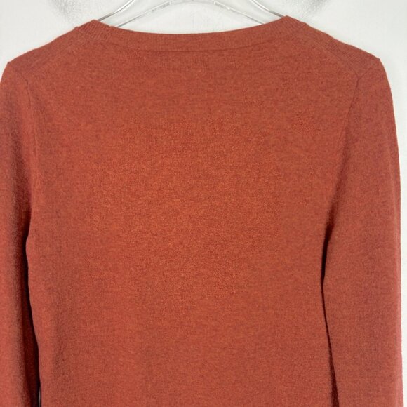 J. Crew Factory Cotton-Wool Blend Teddie Sweater Crewneck Clay Size Small S EUC - Picture 7 of 8